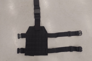 PANEL UDOWY MAŁY NA LEWĄ NOGĘ  20mm Cordura CZARNA PROMOCJA