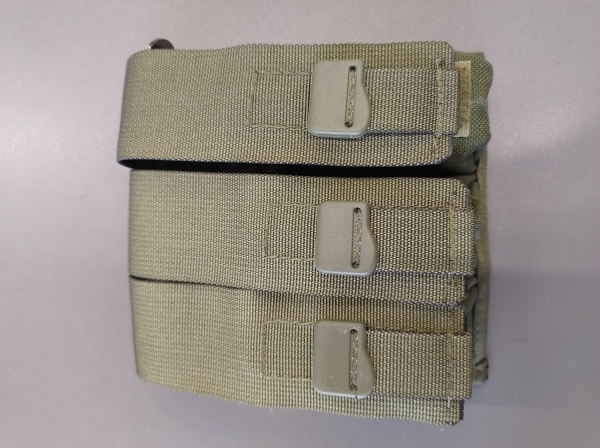 na 3 magazynki pistoletowe CORDURA NATO OLIV 20mm