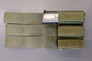 na 3 magazynki pistoletowe CORDURA NATO OLIV 20mm