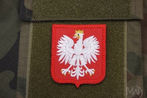 HERB POLSKI BIAŁOCZERWONY HAFT