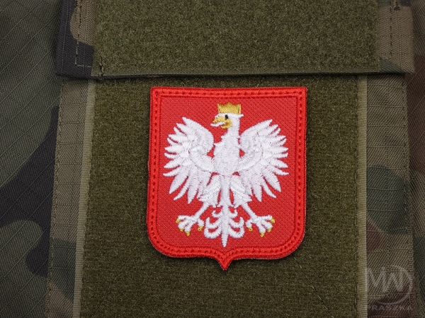 HERB POLSKI BIAŁOCZERWONY HAFT